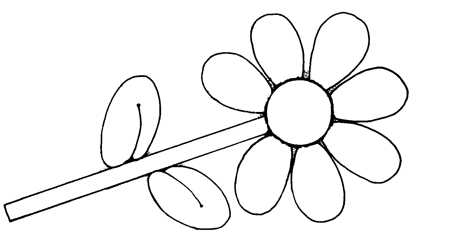 Flower Clipart Black And White Spring Flowers Clip Art free