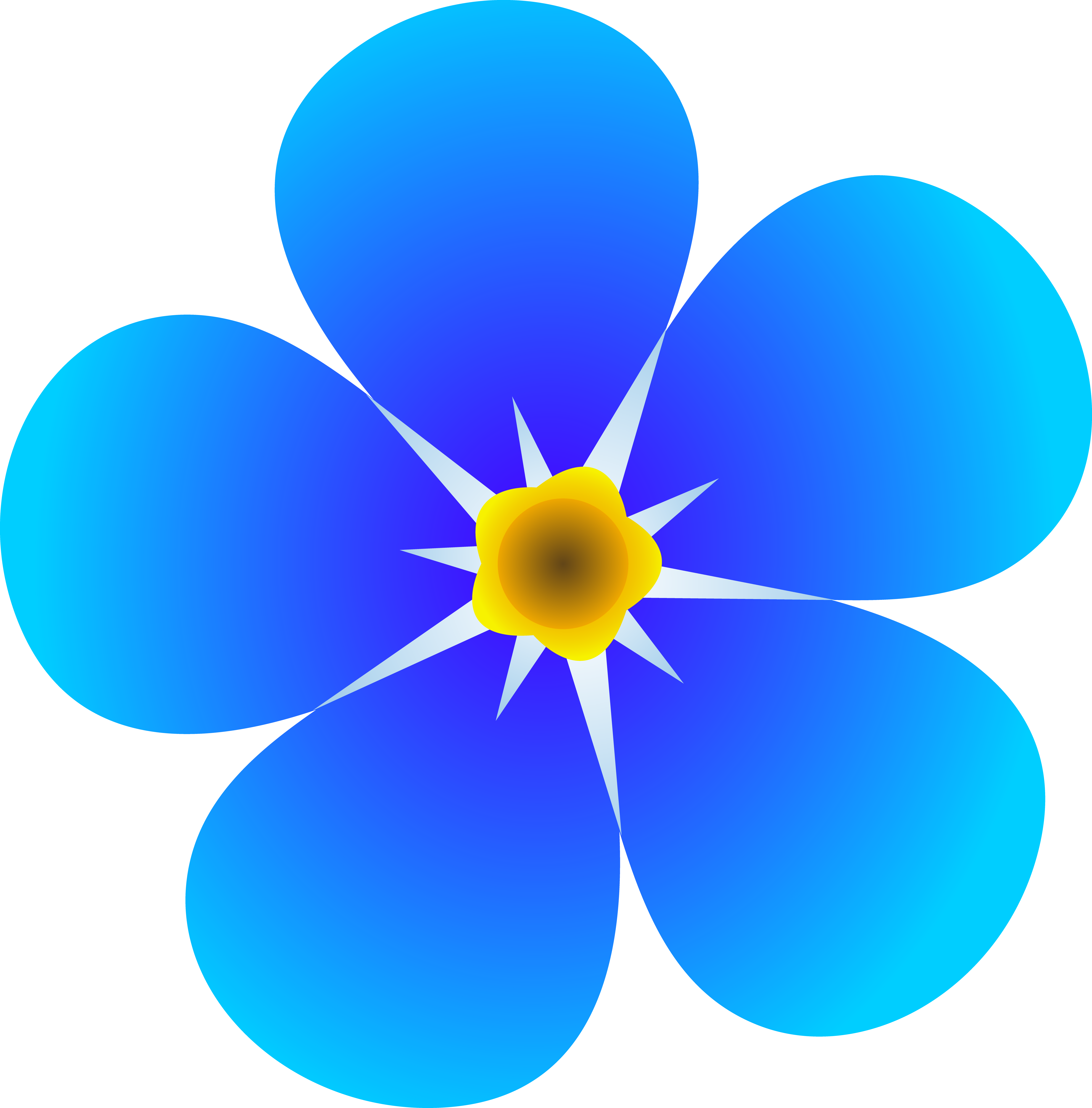 Free Blue Flower Clipart, Download Free Clip Art, Free Clip