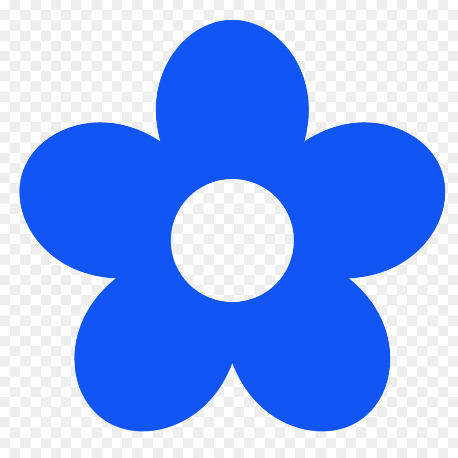 Blue flower clipart.