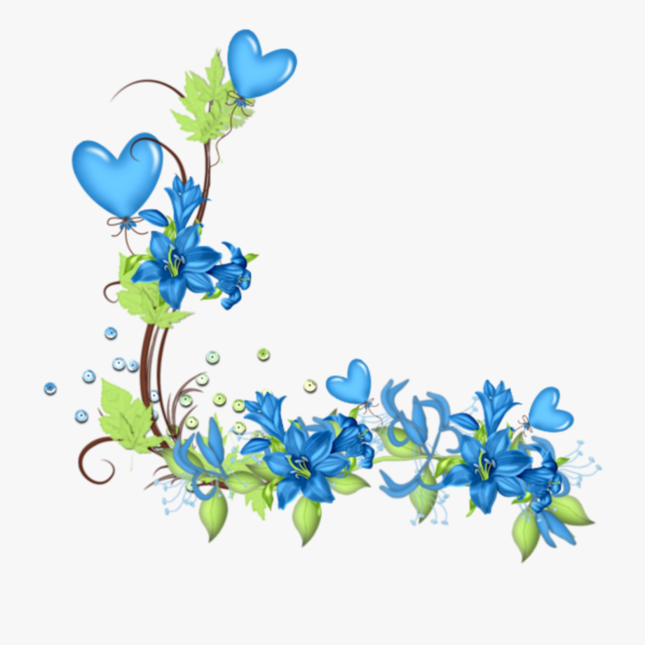 Blue flower flowers.