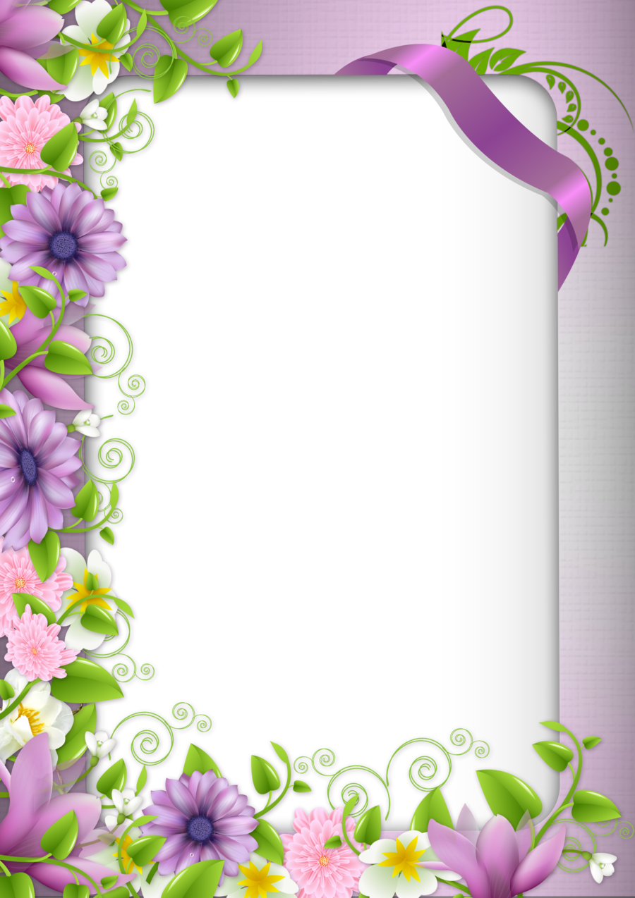 Floral border frame.