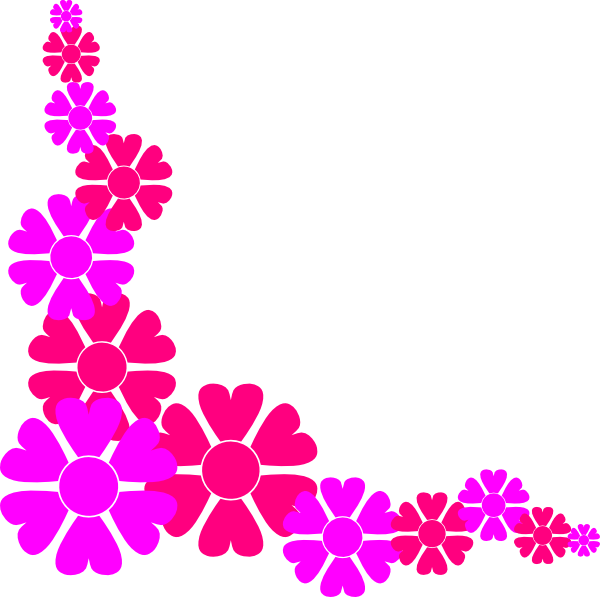 Horizontal flower border.