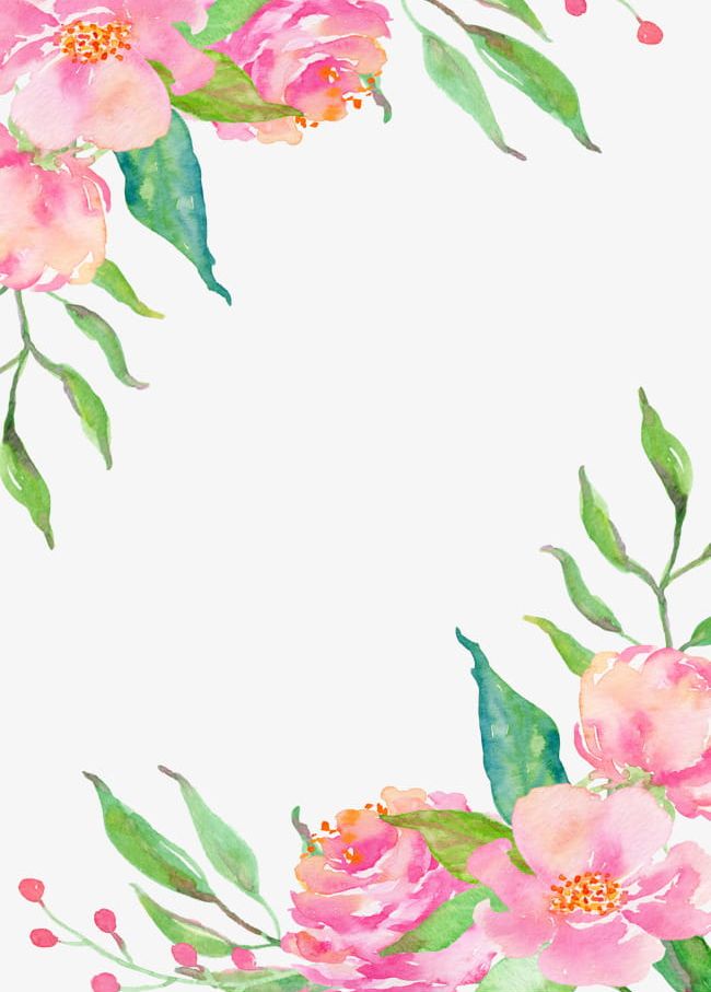 Pink Flower Borders PNG, Clipart, Borders Clipart