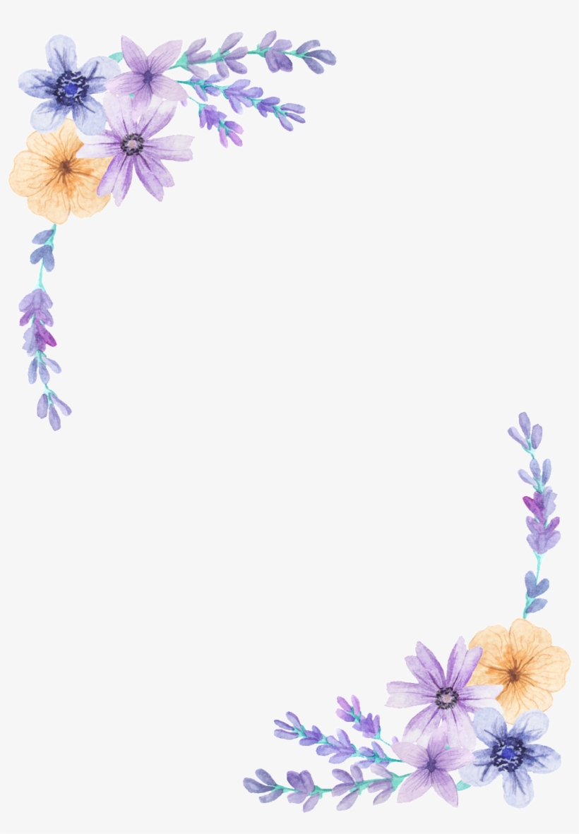 Purple Flower Clipart Decorative