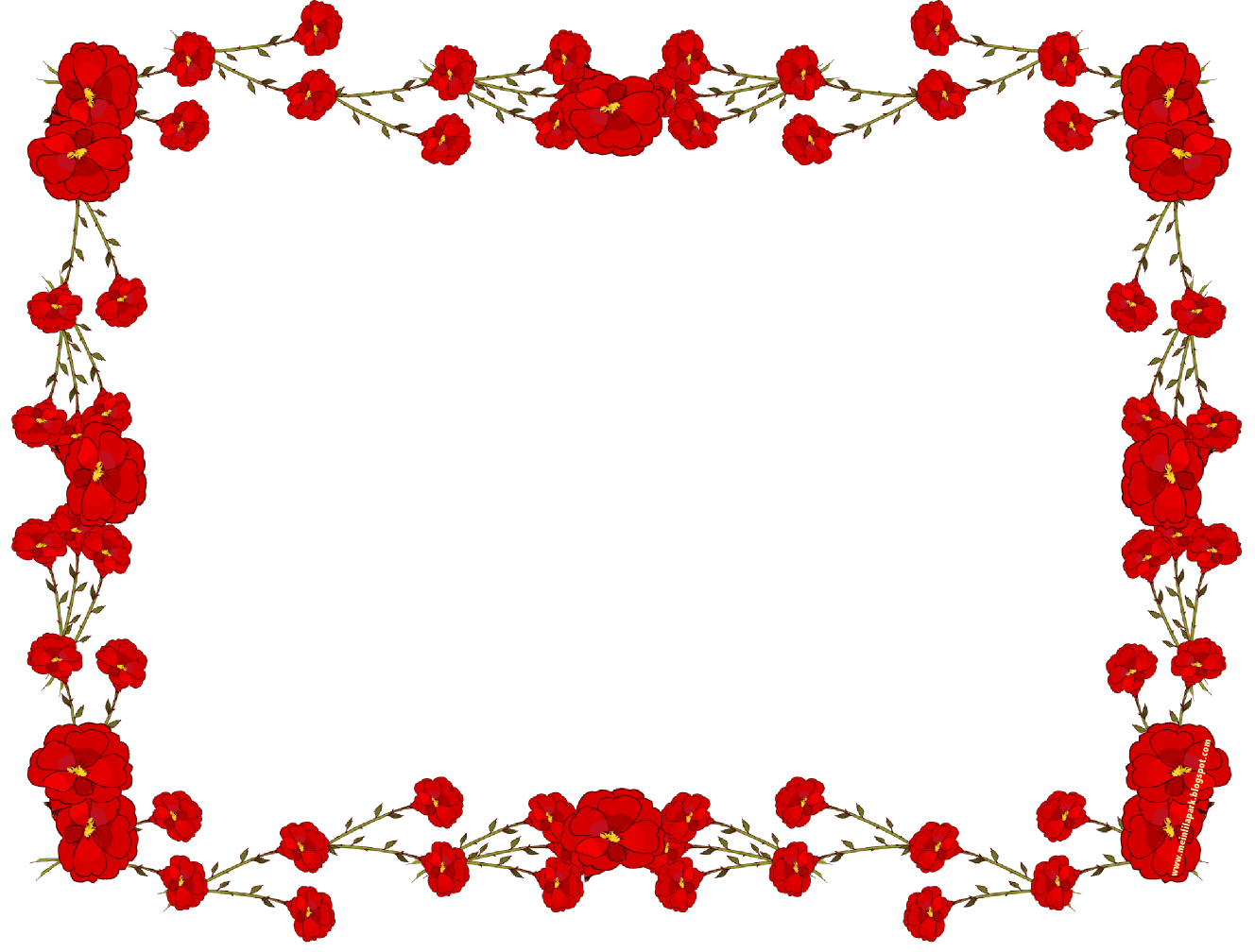 Free Rose Flower Borders, Download Free Clip Art, Free Clip