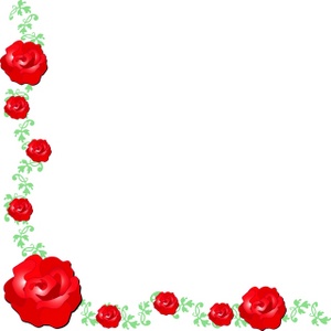 Red flower border.