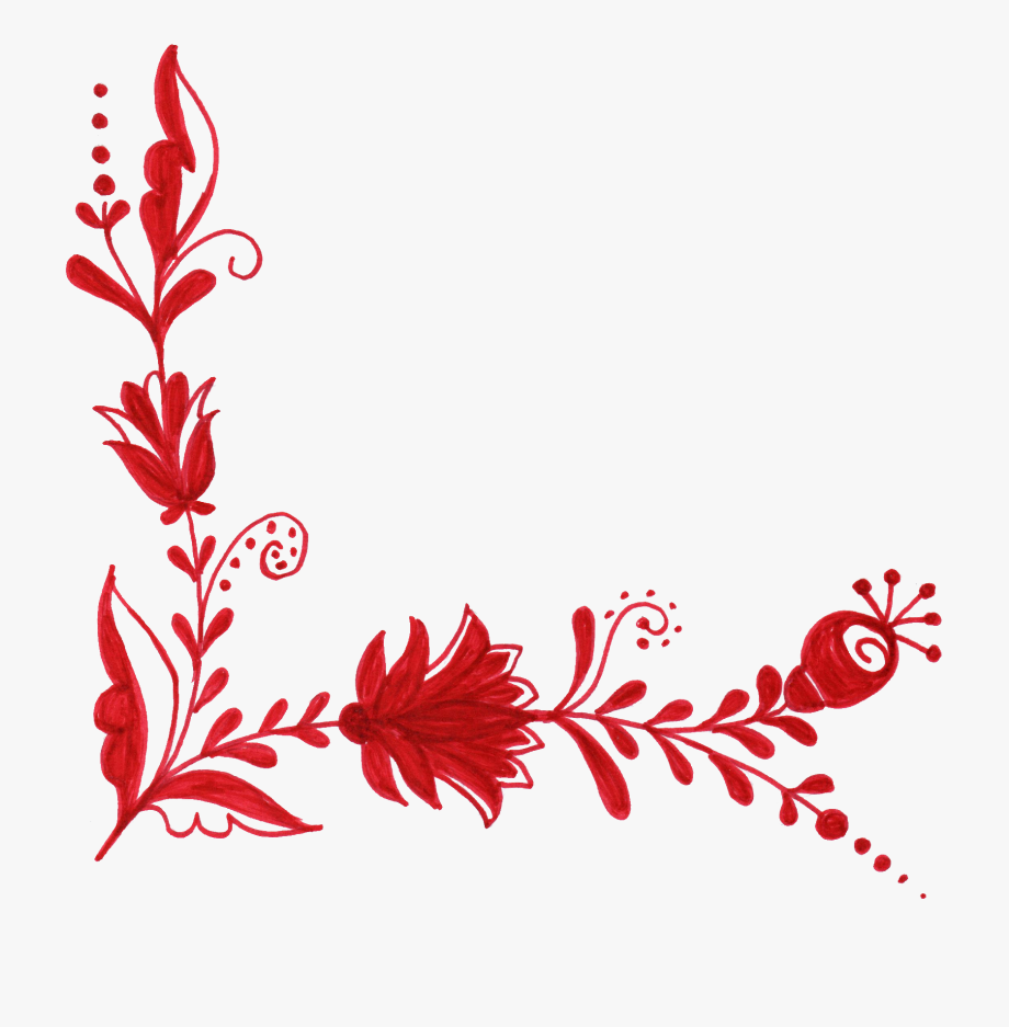 Red flowers png.