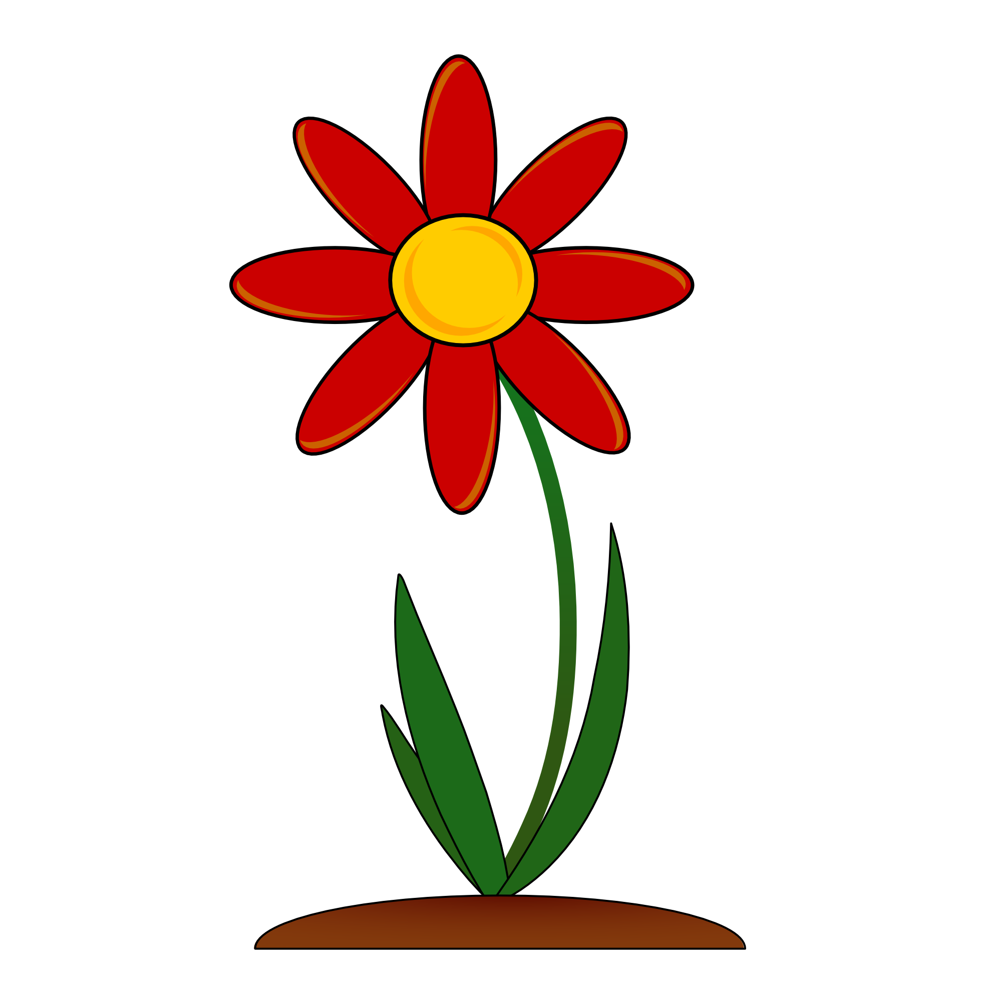 Red flower border.