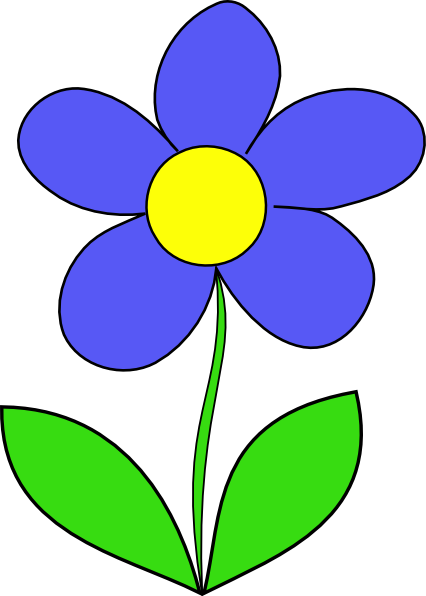 Cartoon flowers clip.