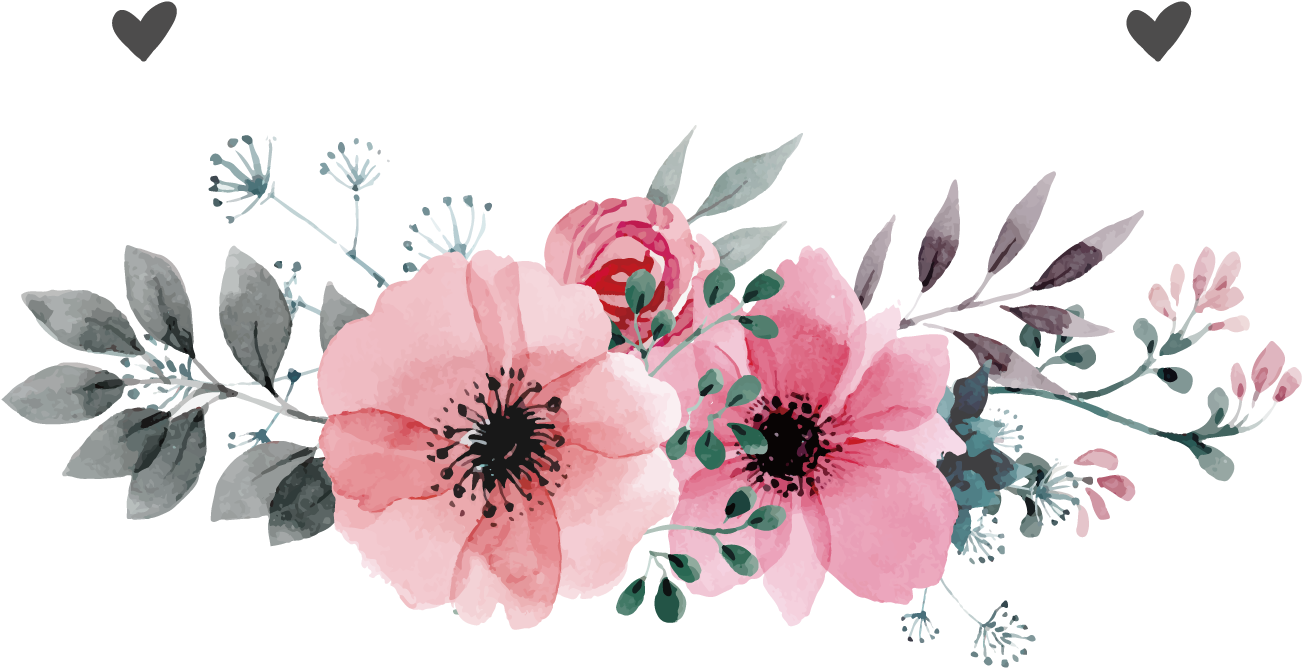 Beautiful Download Pink Flower Wedding Vector Invitation