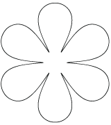Free printable flower templates to fold and cut into easy