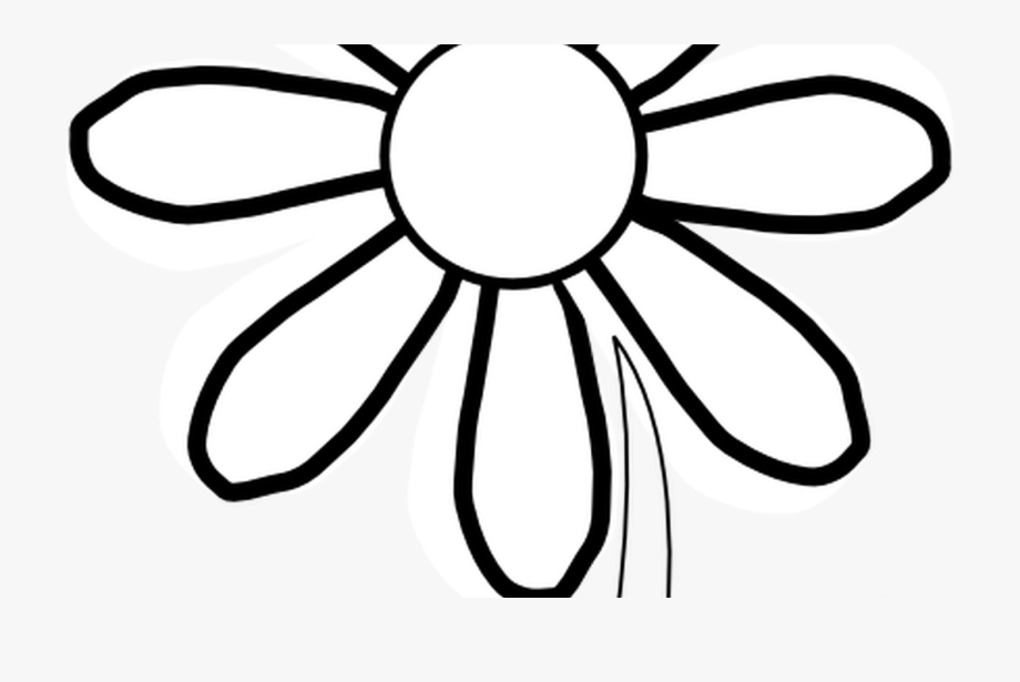 Outline Of A Sunflower Clipart Best