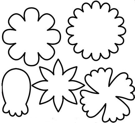 Free Printable Flower Templates Clipart