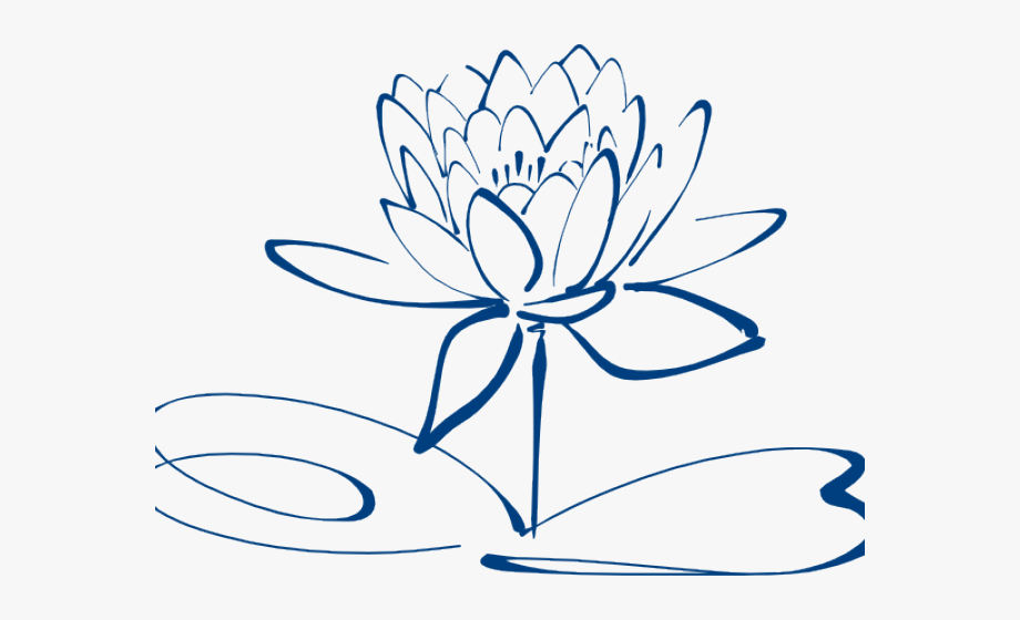 flower outline clipart lotus