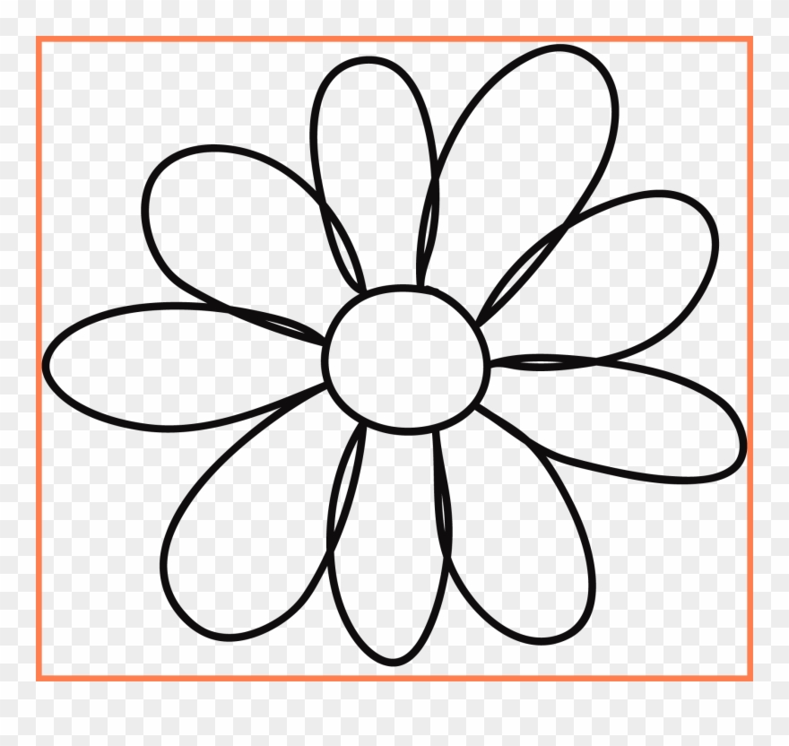 Best Petal Flower Template Clipart Quilting Picture
