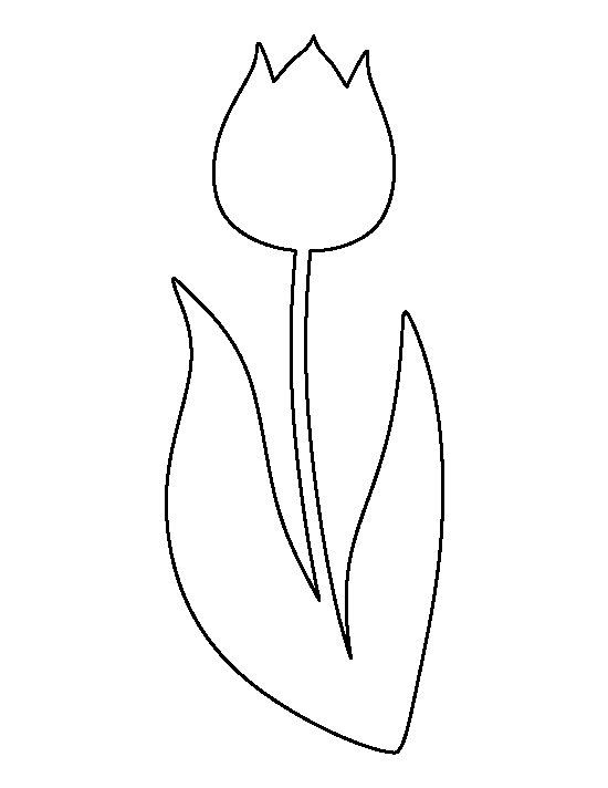 Outline clipart tulip, Outline tulip Transparent FREE for