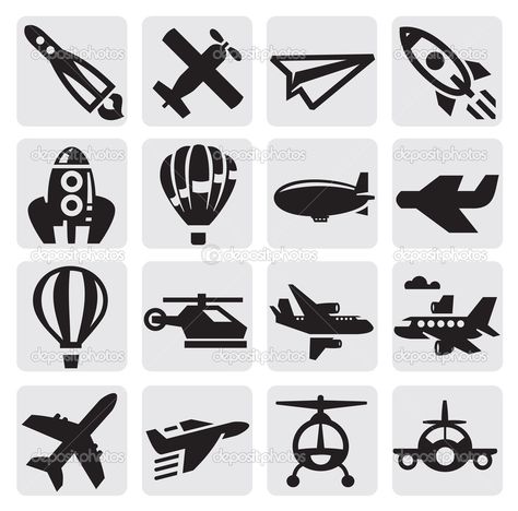 Vliegtuig pictogram .