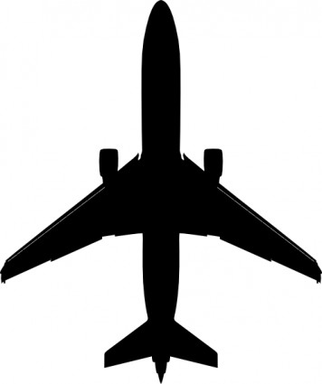 flugzeug clipart silhouette