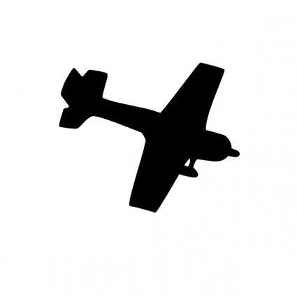 Kontur Flugzeug ClipArt Clipart Graphic