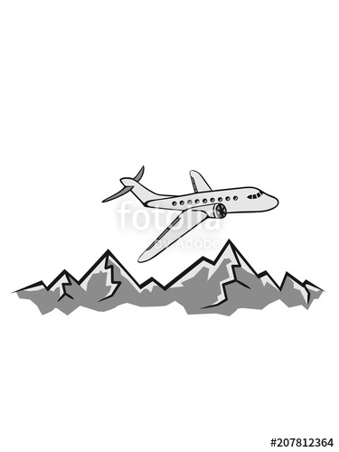 Berge alpen linienflugzeug flugzeug fliegen pilot urlaub