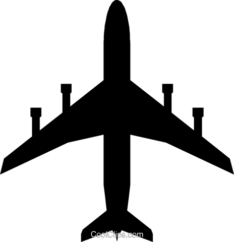 Flugzeug Symbol Vektor Clipart Bild