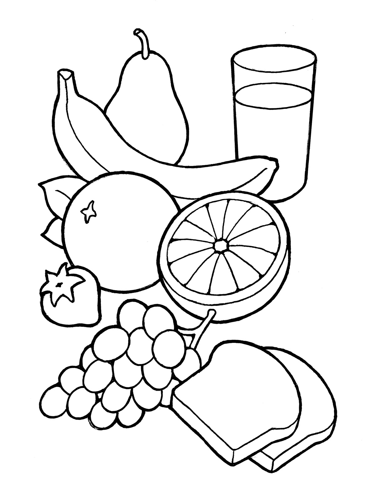 Healthy food clipart.