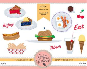 50s clipart diner.