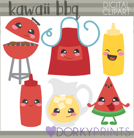 Kawaii bbq food.
