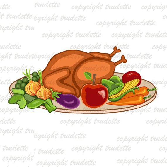 Food Clipart, Food Clip Art, Christmas Clipart, Thanksgiving