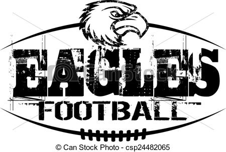 Distressed football clipart