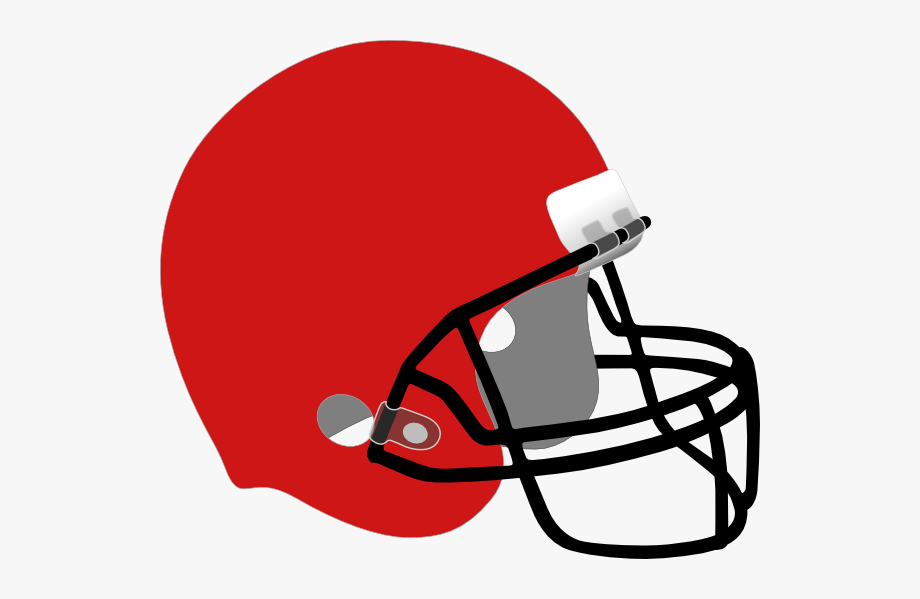 Red football helmet.