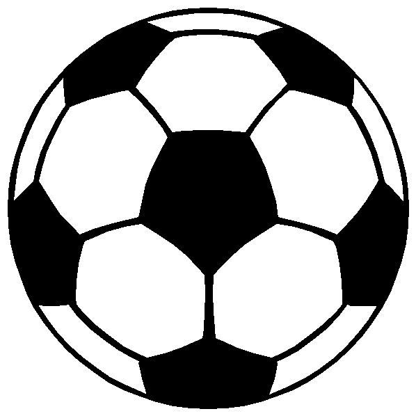 Football black and white image of football clipart black and