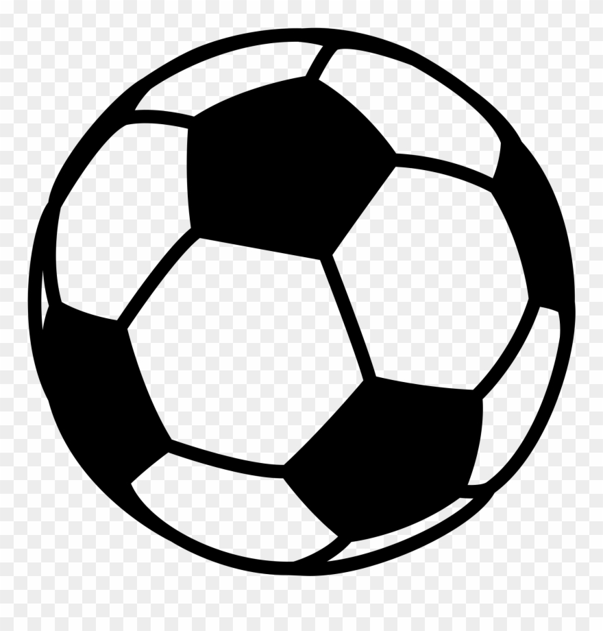 Black And White Football Clipart