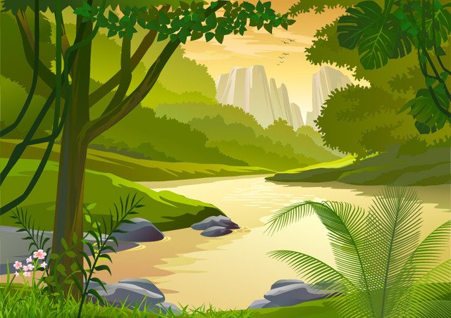 Design of Forest Cartoon Picture, Clipart, Images