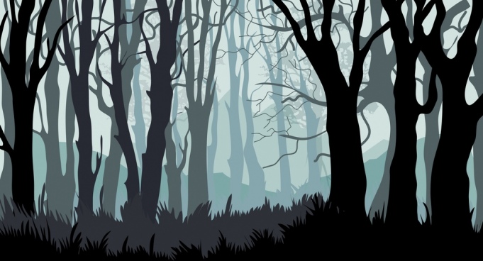 forest background clipart dark