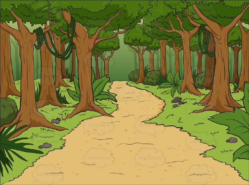 forest background clipart green