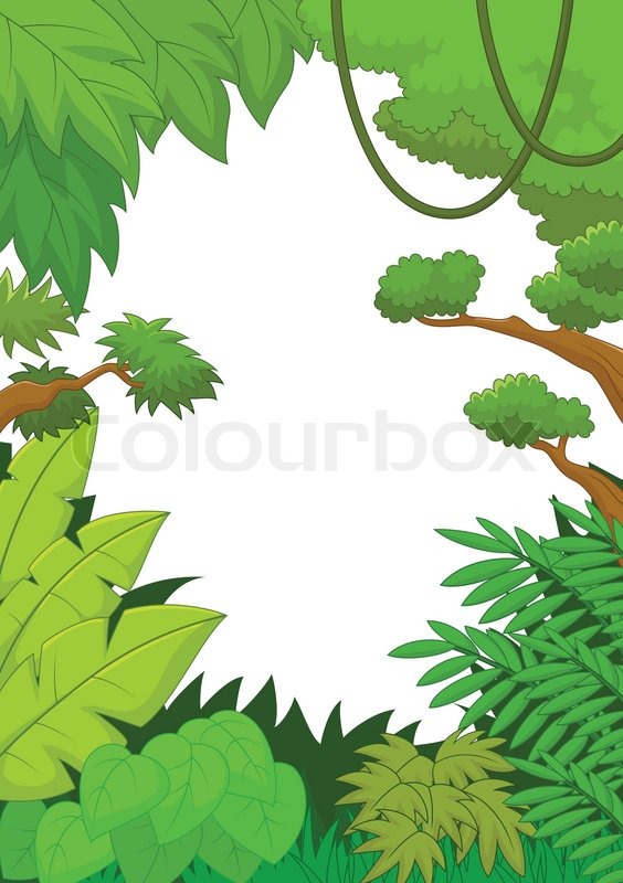 Vector illustration of Tropical jungle