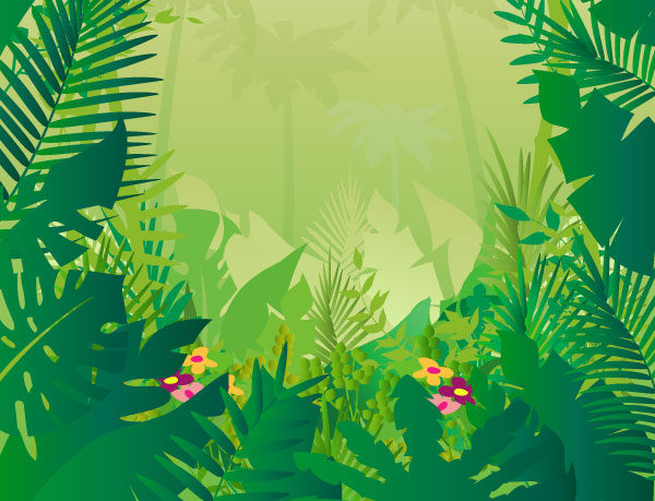 Jungle background clipart.