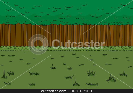 Thick Forest Background stock vector