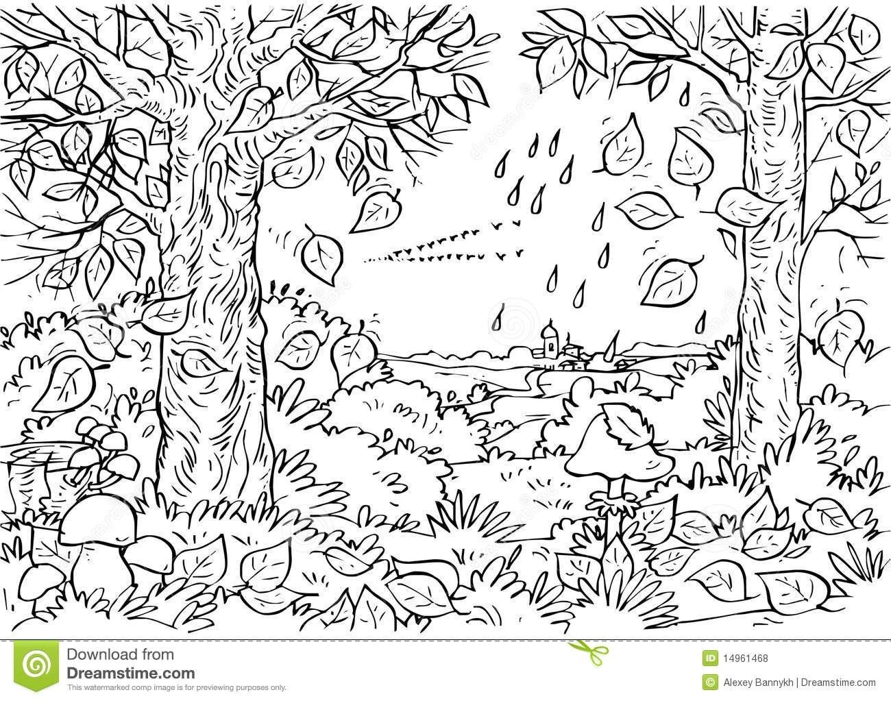 Awesome Forest Clipart Black And White Collection Digital