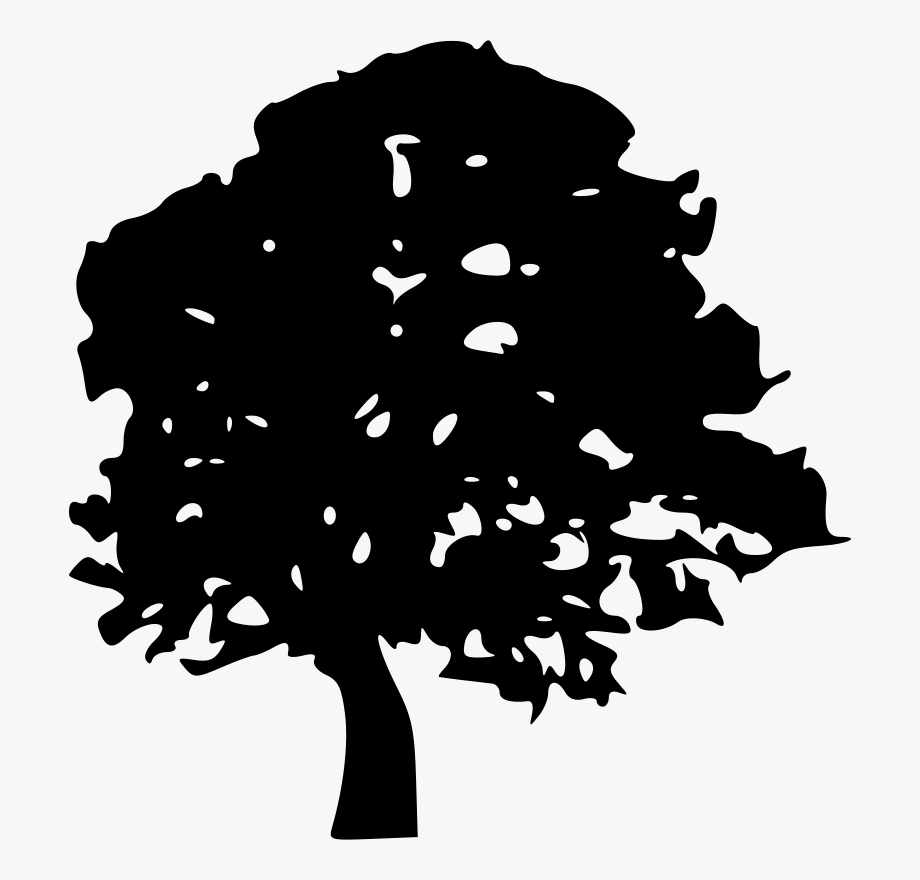 forest clipart black and white cartoon