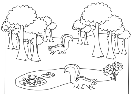 Free Forest Animals Clipart Black And White, Download Free