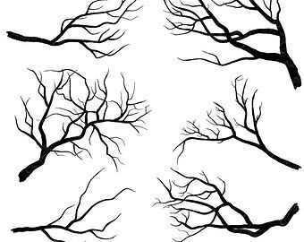 Birch Tree Clip Art, Winter Forest, Tree Branch ClipArt