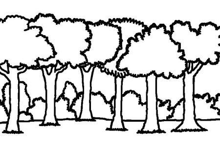 Forest clipart black.