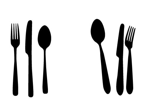 Free Fork And Spoon Silhouette, Download Free Clip Art, Free