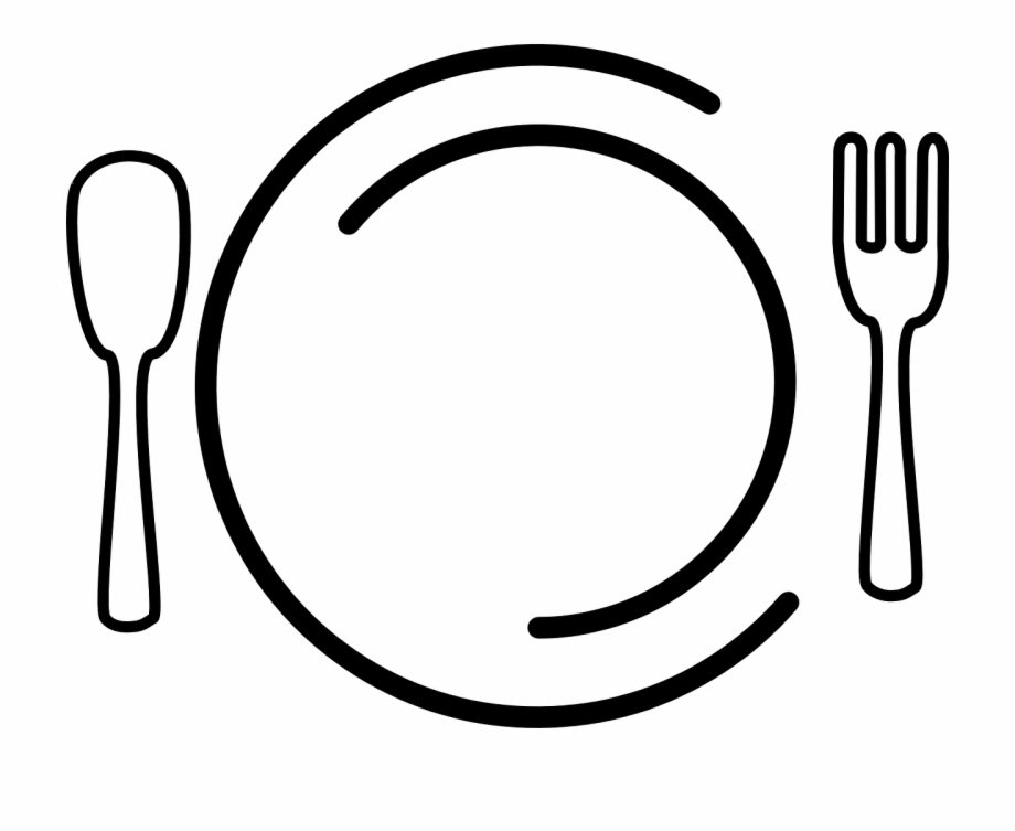 Dishes Plate Fork Spoon Food Png Image