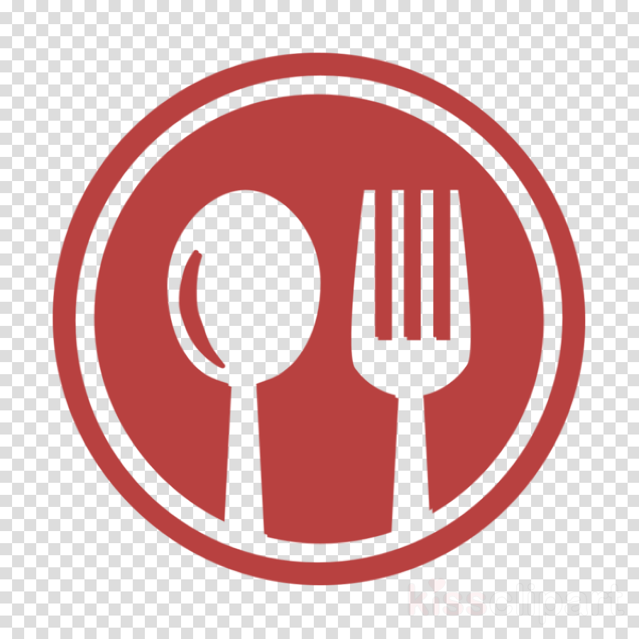 Kitchen icon Restaurant cutlery circular symbol of a spoon
