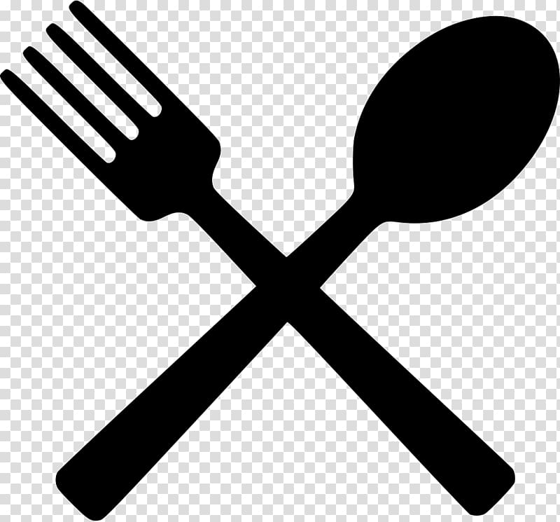 Silhouette of spoon and fork , Computer Icons Eating