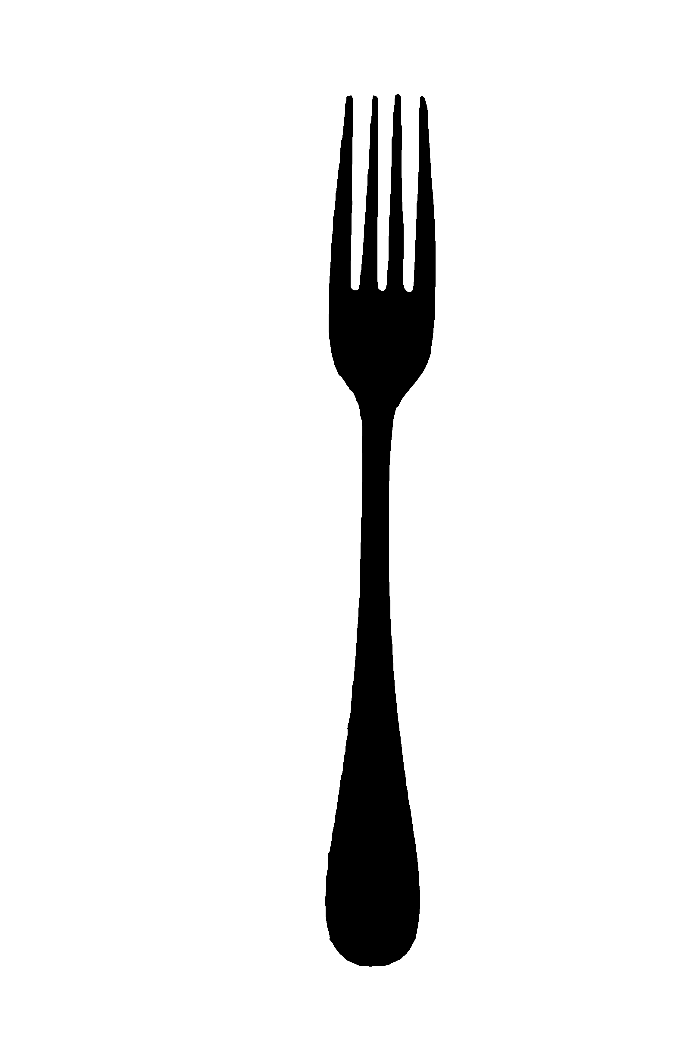 Fancy Fork PNG Black And White Transparent Fancy Fork Black