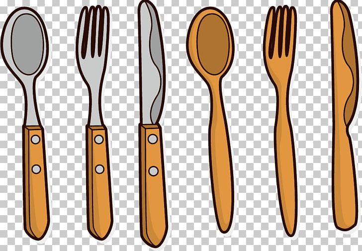 Wooden Spoon Knife Fork PNG, Clipart, Animation, Cross